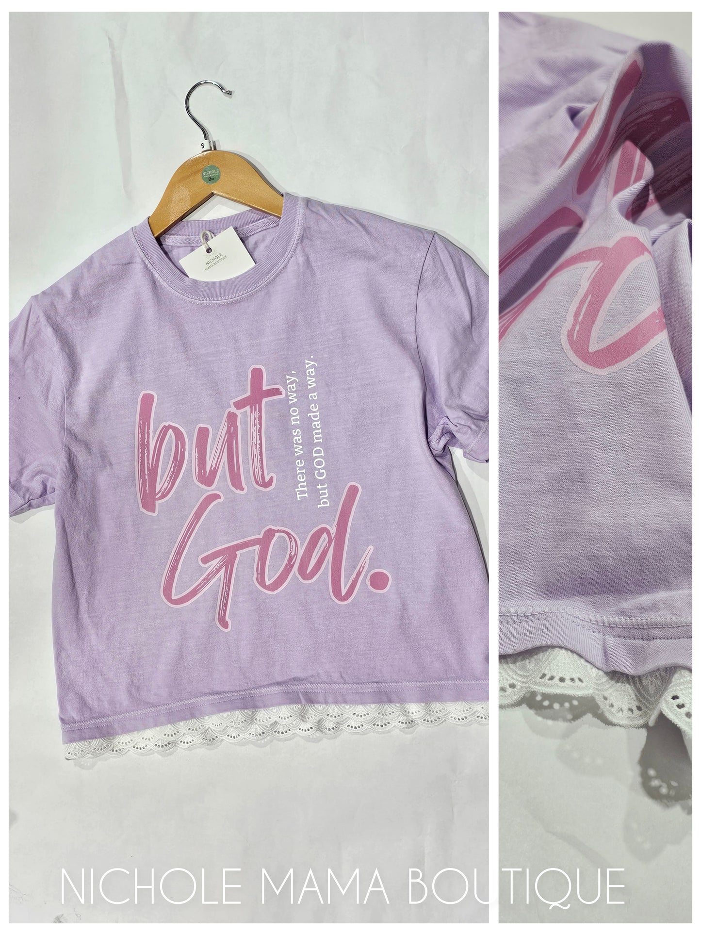 BUT GOD BOXY TEE