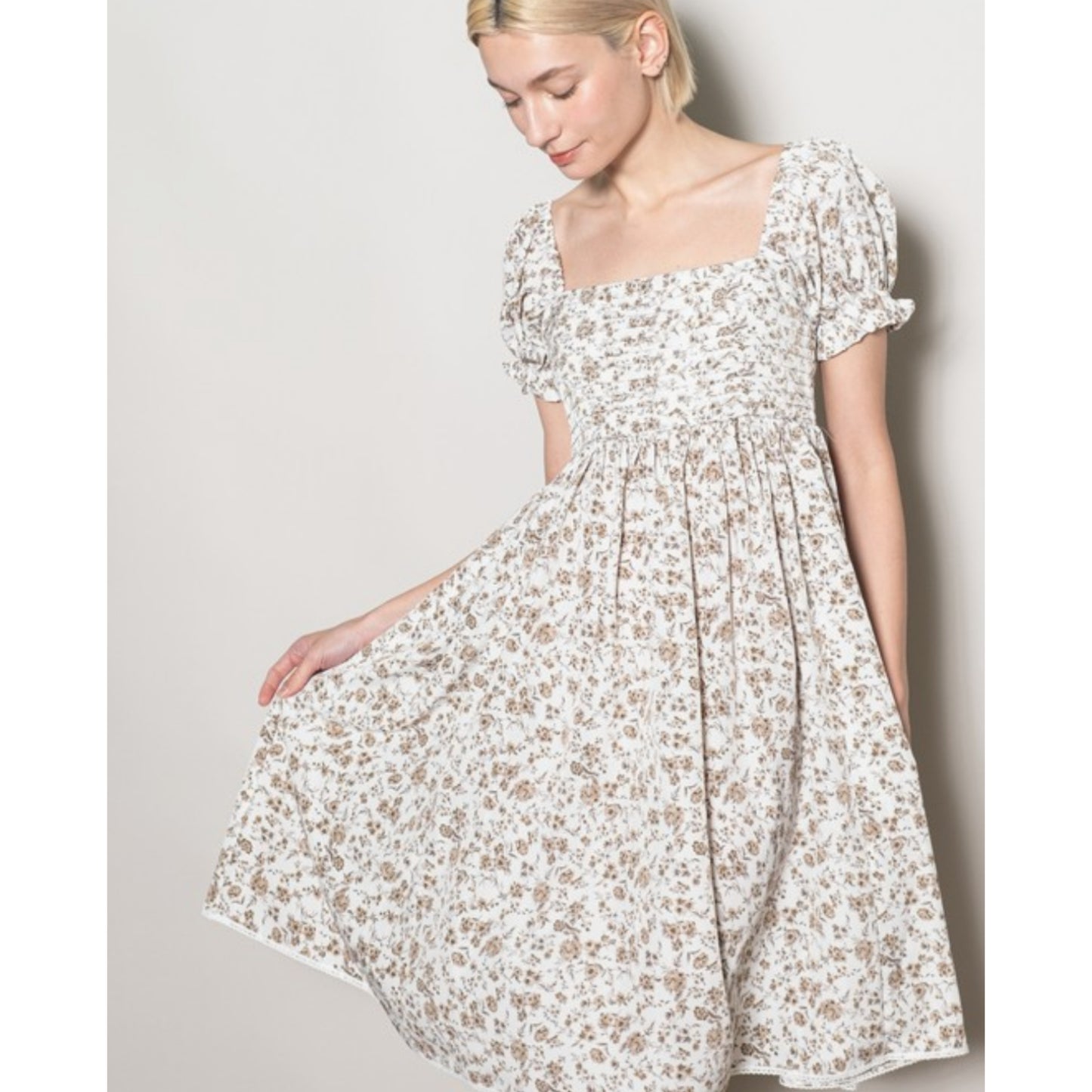 FLORAL BABYDOLL DRESS