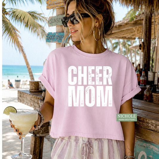 CHEER MOM BOXY TEE