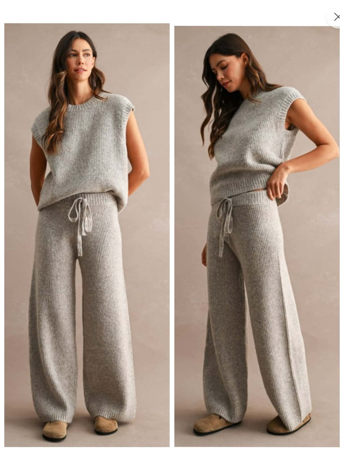 LT MOCHA KNIT SET