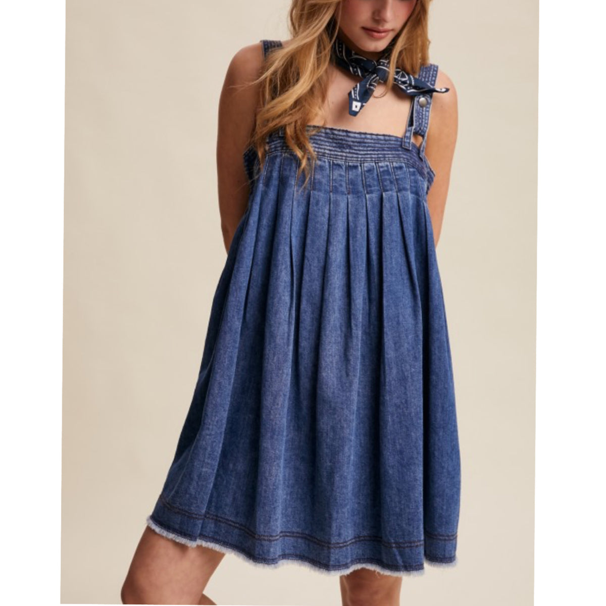 DENIM MINI DRESS