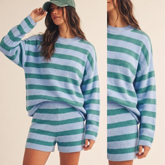 STRIPED KNIT SET
