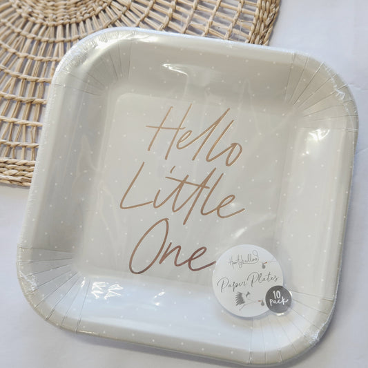 Hello Little One Plates