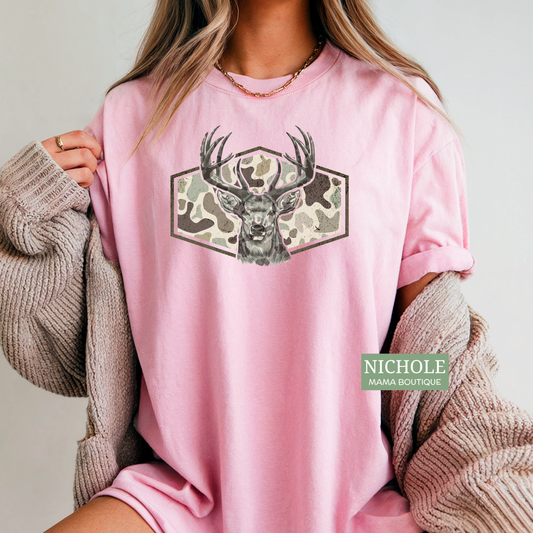 CAMO DEER TEE
