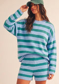 STRIPED KNIT SWEATER