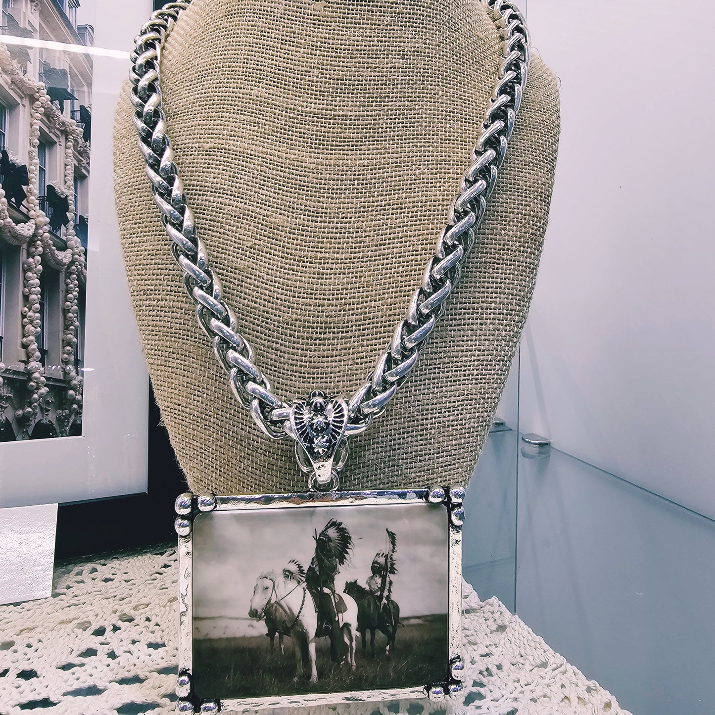 INDIANS ON HORSES NECKLACE