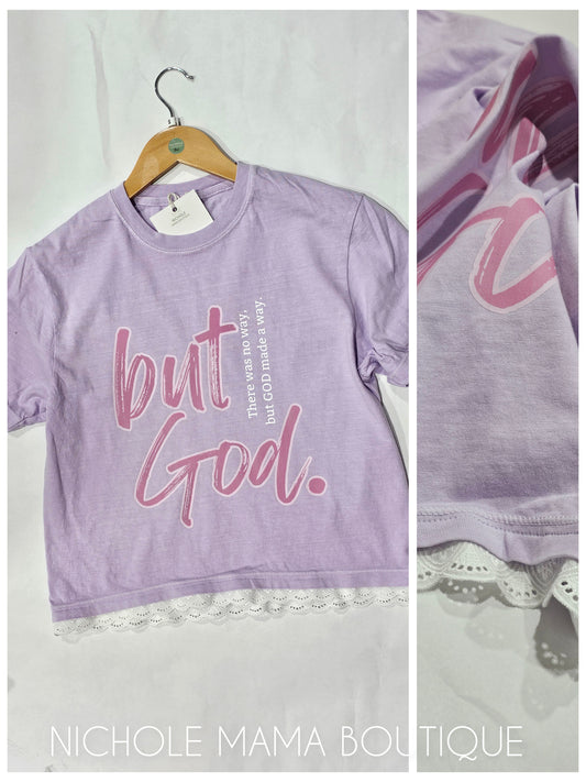 BUT GOD BOXY TEE