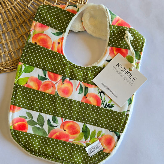 QUILTED PEACH BIB