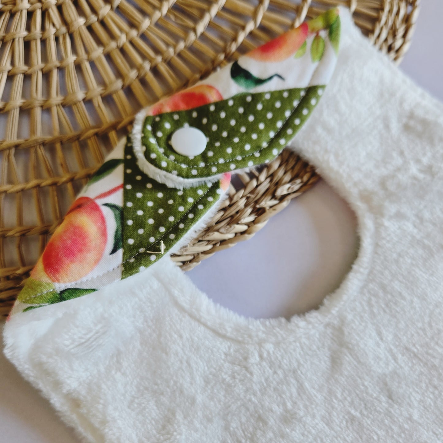 QUILTED PEACH BIB