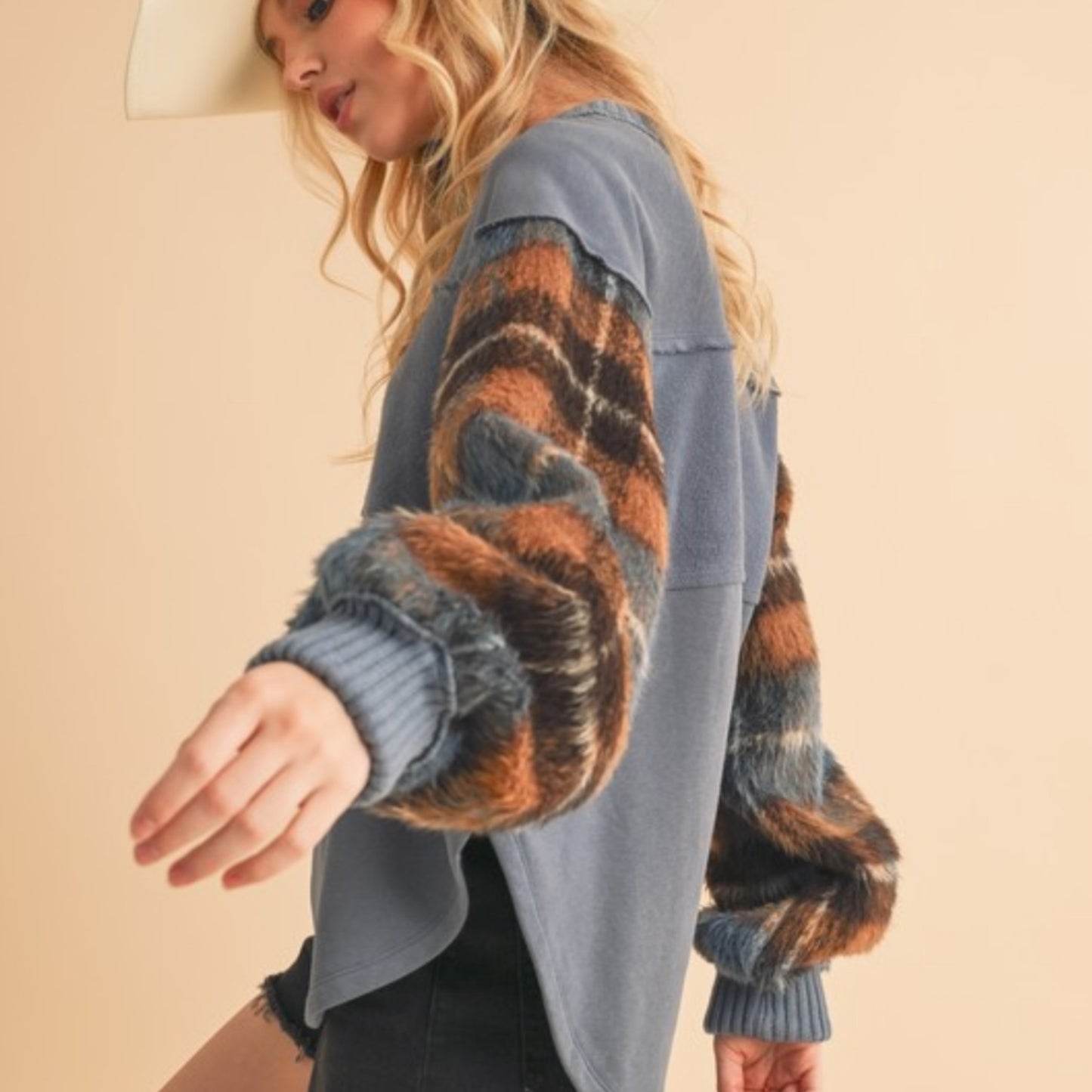 Plaid Pullover