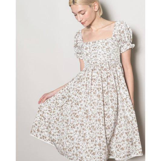 FLORAL BABYDOLL DRESS