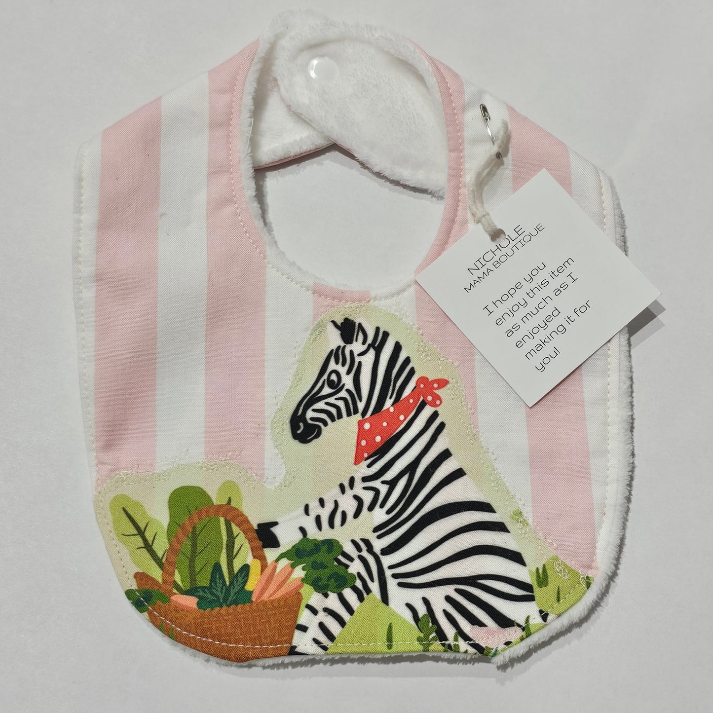 ZEBRA STRIPED BIB