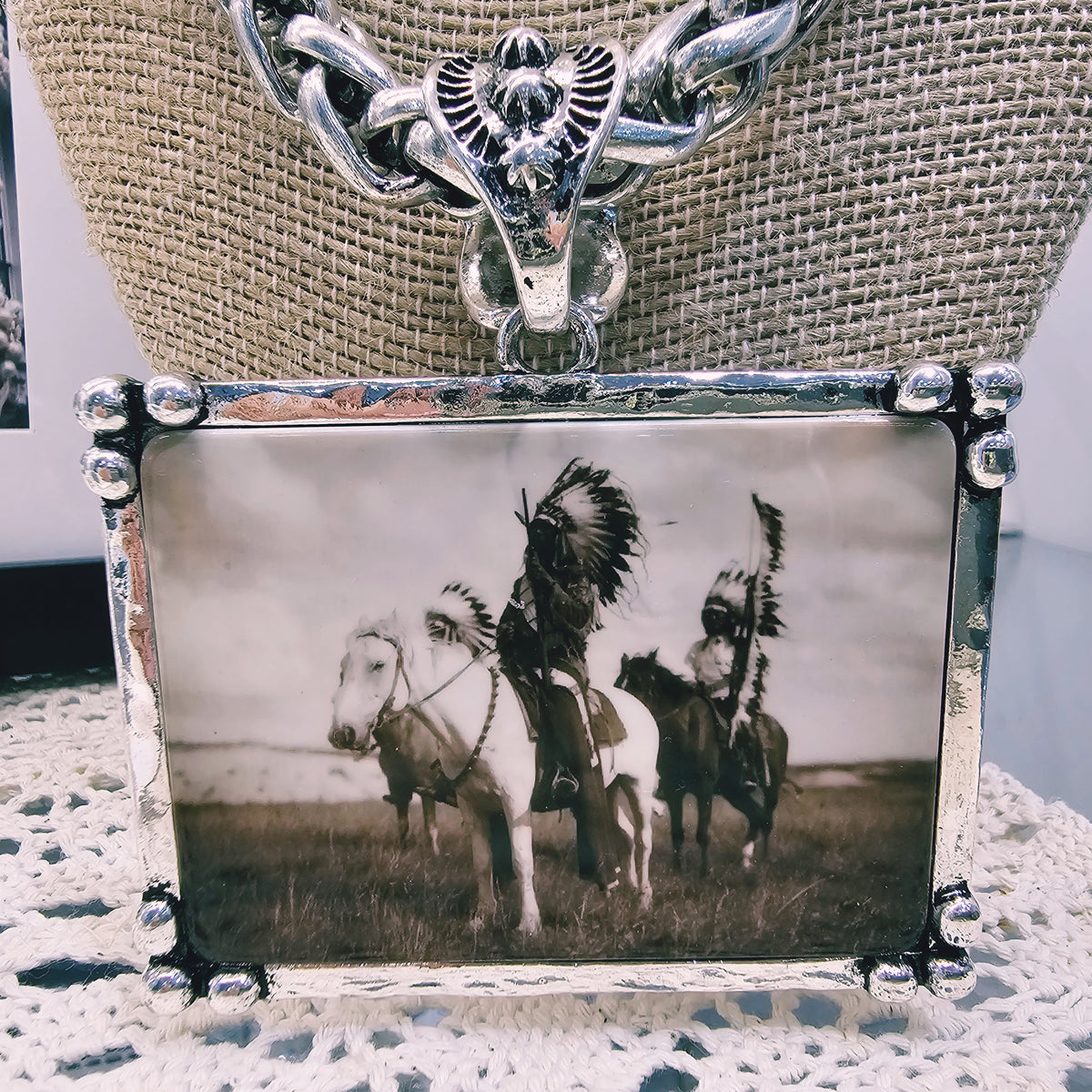 INDIANS ON HORSES NECKLACE