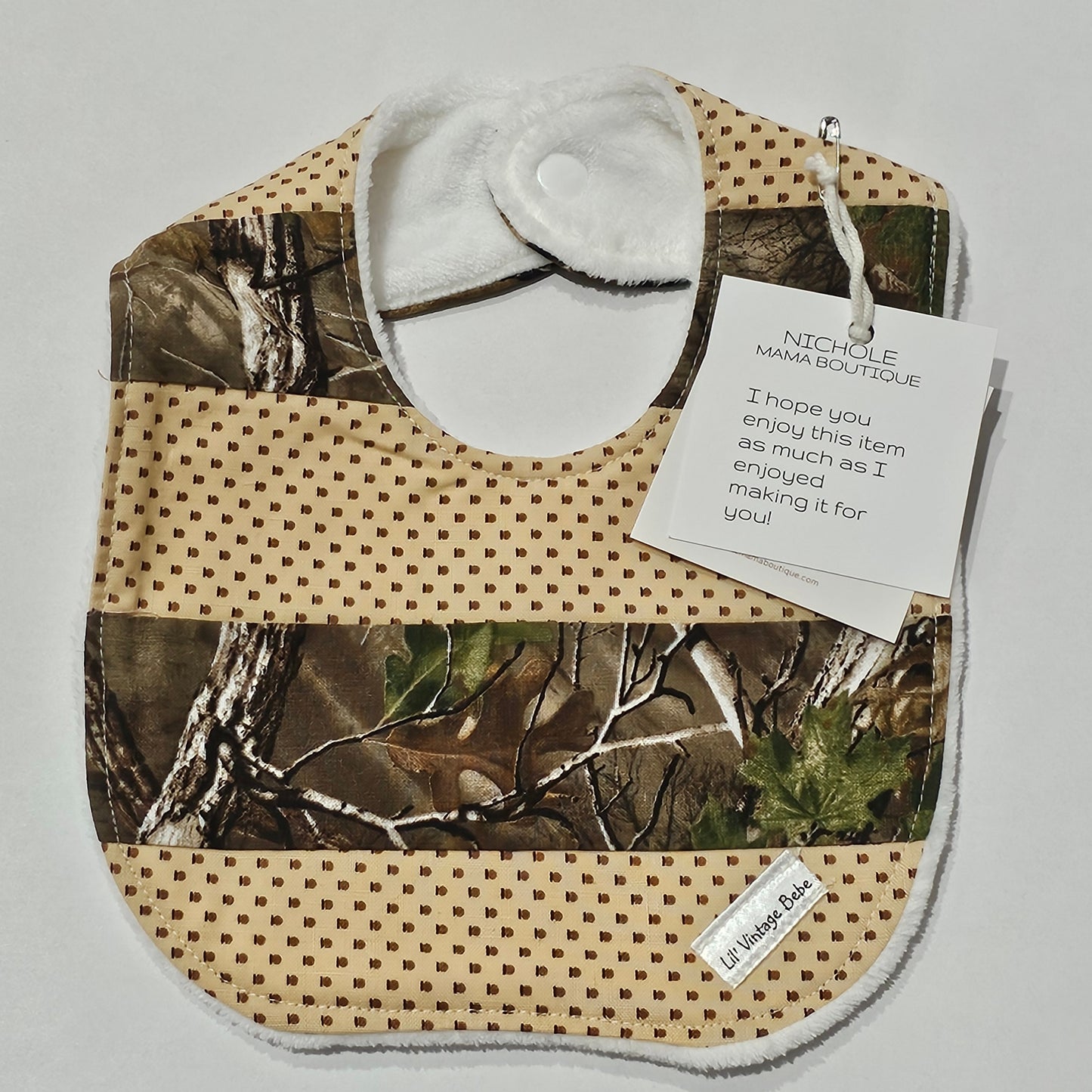 CAMO QUILTED BIB