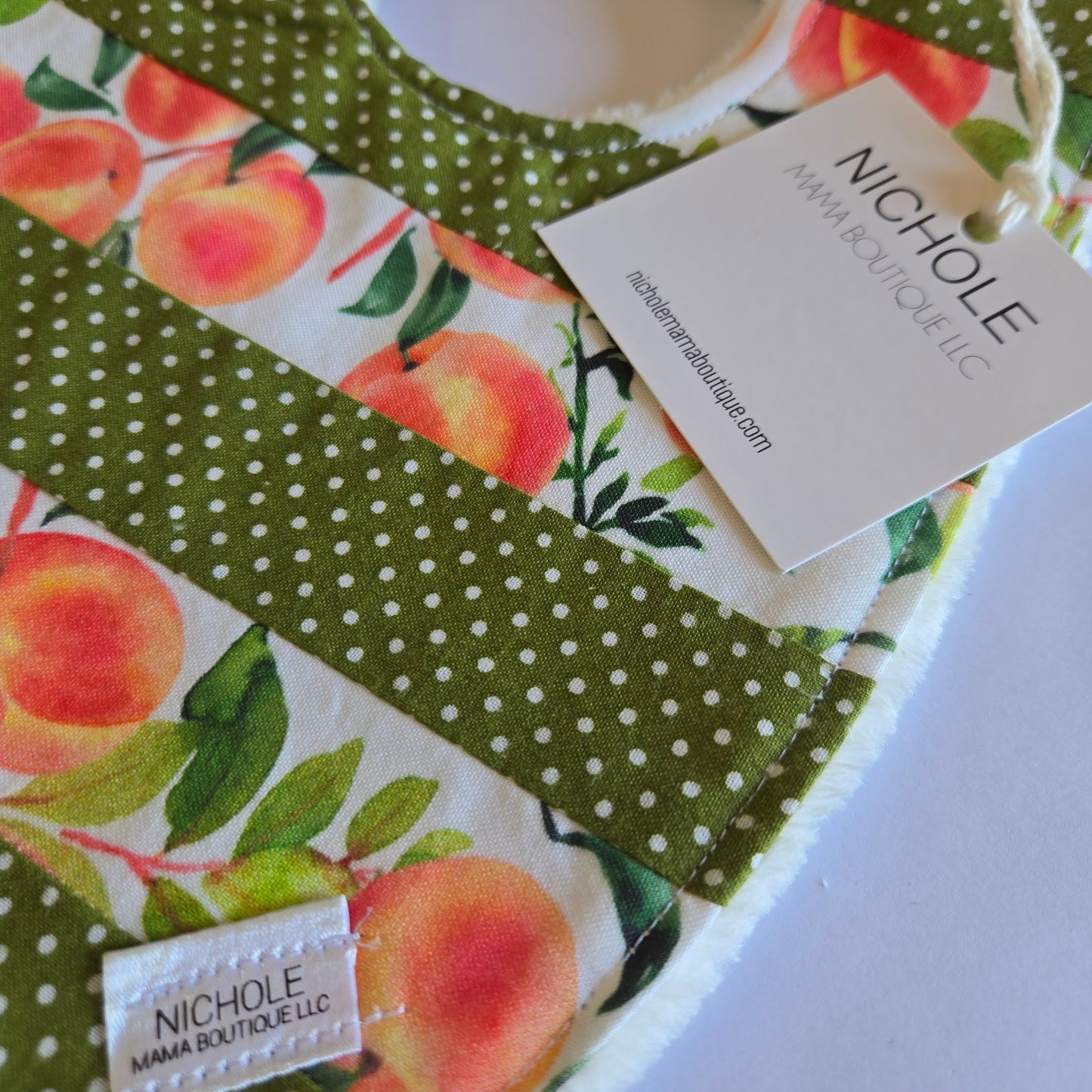 QUILTED PEACH BIB
